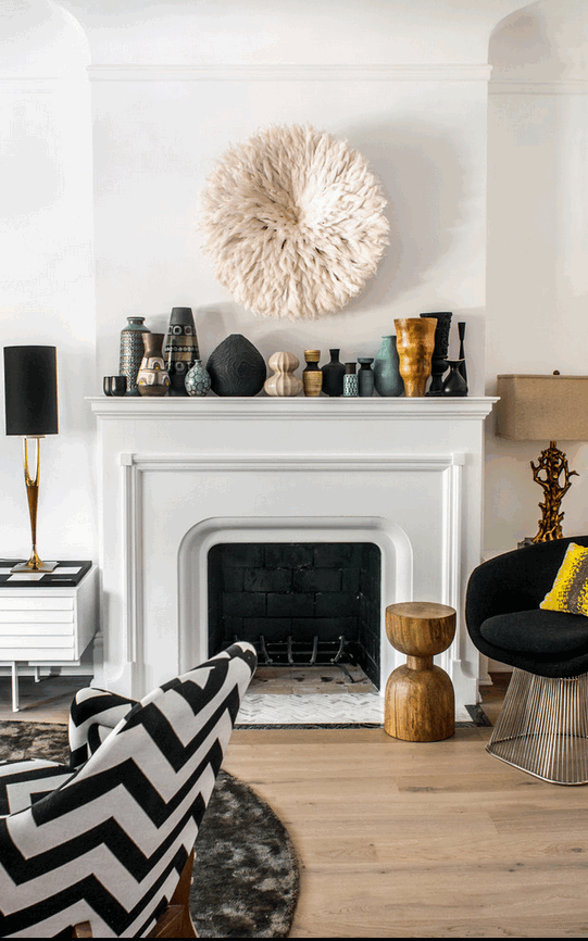 Как красиво оформить камин и каминную зону?