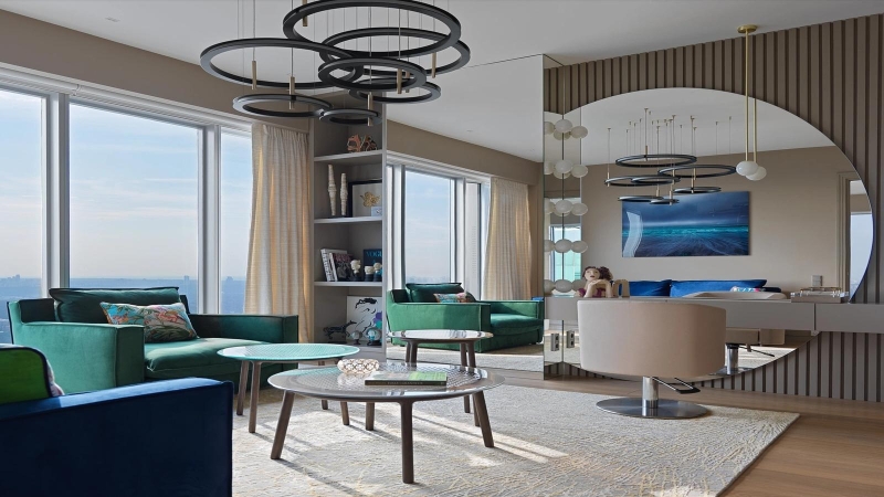 Квартира певицы Марго в башне Федерация в Москва-Сити: монохром над мегаполисом и интерьер как личное убежище