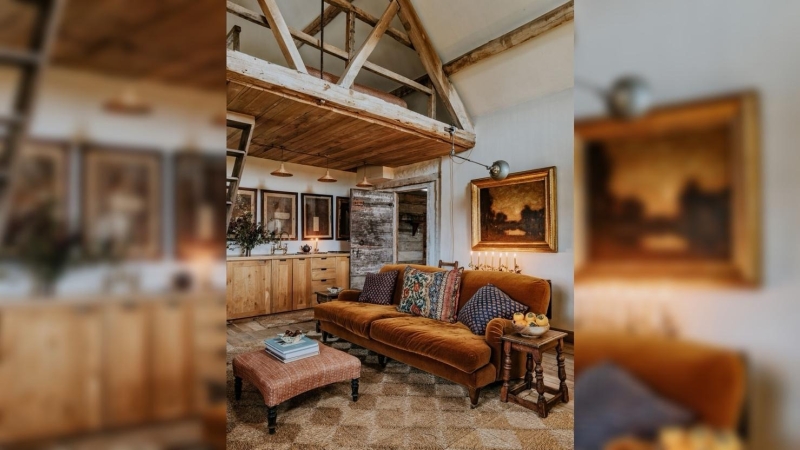 Новогодний дом стилиста Аманды Брукс в Оксфордшире, в Великобритании