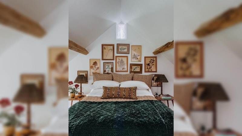 Новогодний дом стилиста Аманды Брукс в Оксфордшире, в Великобритании