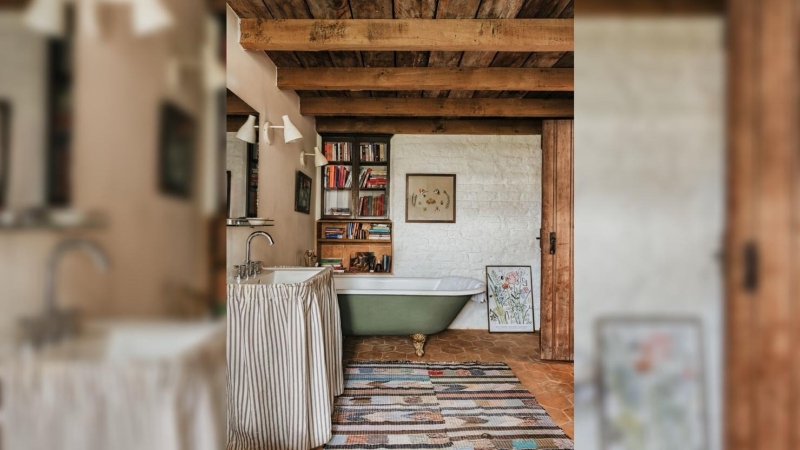 Новогодний дом стилиста Аманды Брукс в Оксфордшире, в Великобритании