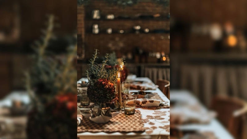 Новогодний дом стилиста Аманды Брукс в Оксфордшире, в Великобритании