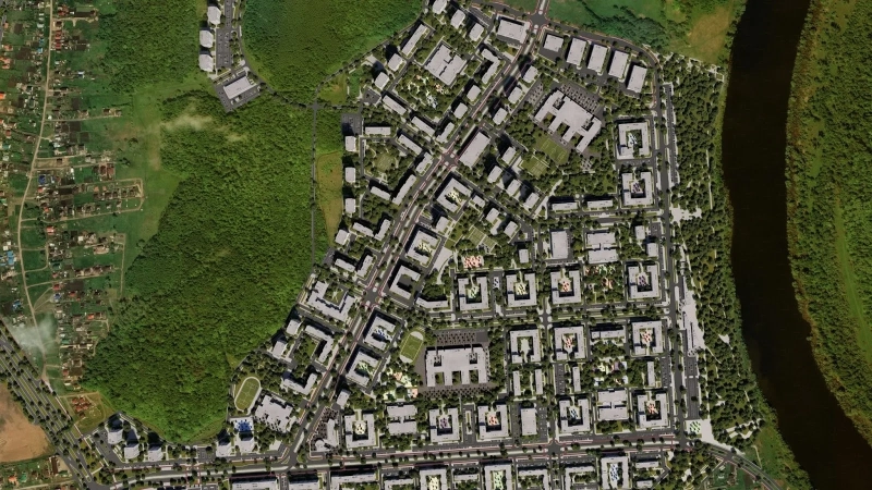 400 га, 100 домов, более миллиона «квадратов» жилья на 40 000 жителей: каким будет эко-район «Город Природы» в Уфе*