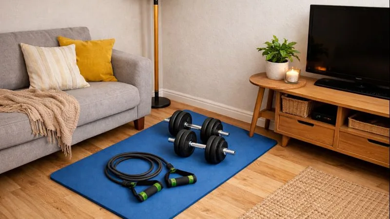 Фитнес-зона дома: как обустроить эффективное пространство для тренировок в малогабаритной квартире