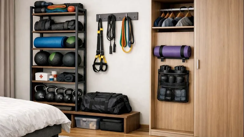Фитнес-зона дома: как обустроить эффективное пространство для тренировок в малогабаритной квартире