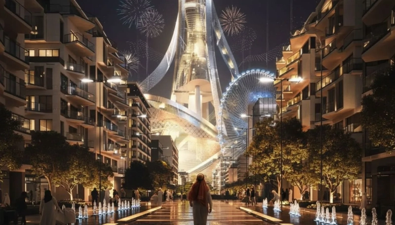 Саудиты показали рендеры двухкилометровой башни Rise Tower