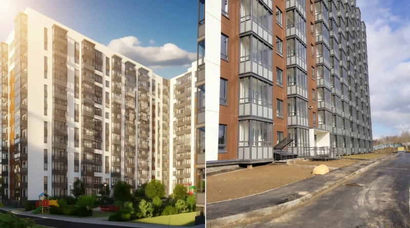 Когда рендеры далеки от действительности. Резонансные изменения фасадов жилых комплексов России